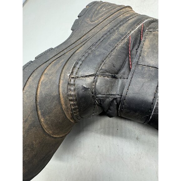 wonder nation Childrens Black Red Winter Snow Boots With hook & loop 4 READ - Picture 5 of 9